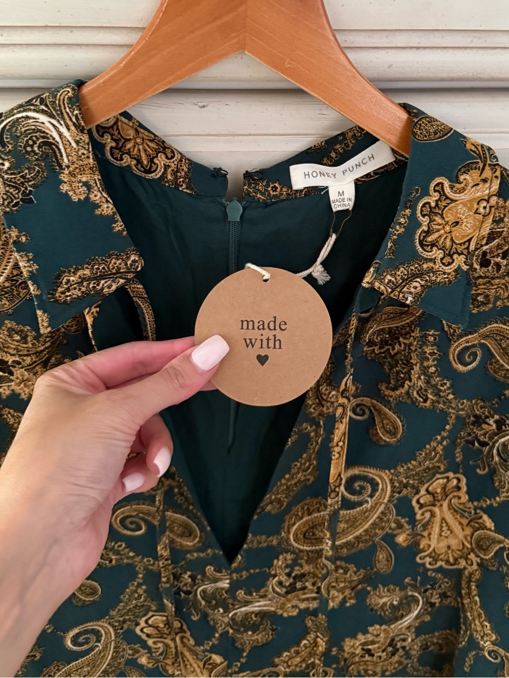 Vici Boho Paisley Romper - Picture 4 of 5